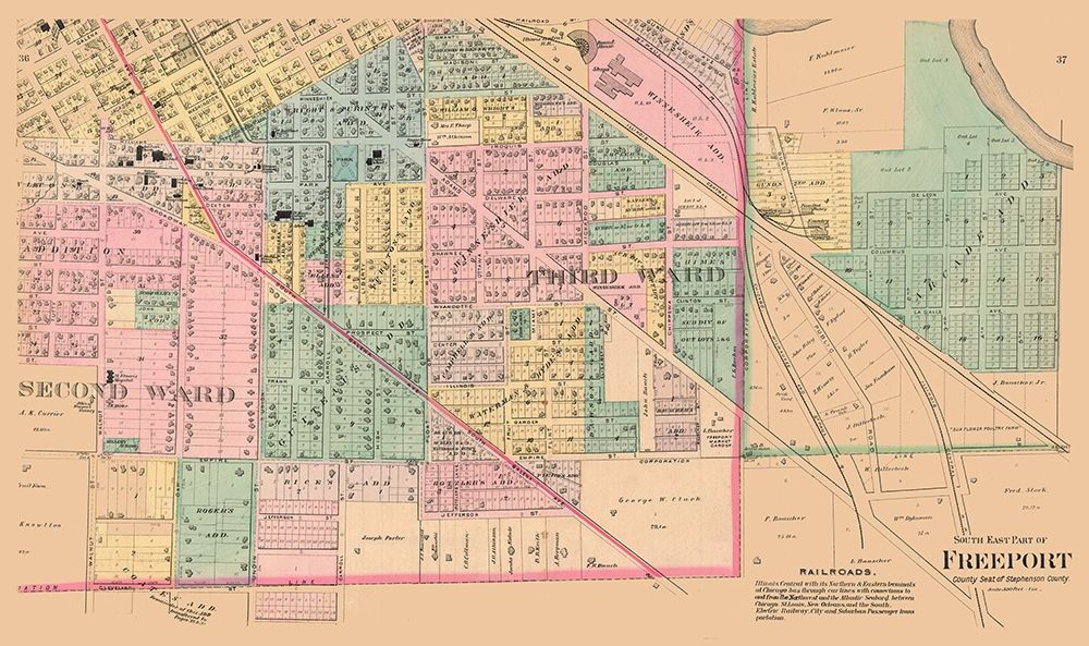 Southern Freeport  Illinois - 1894