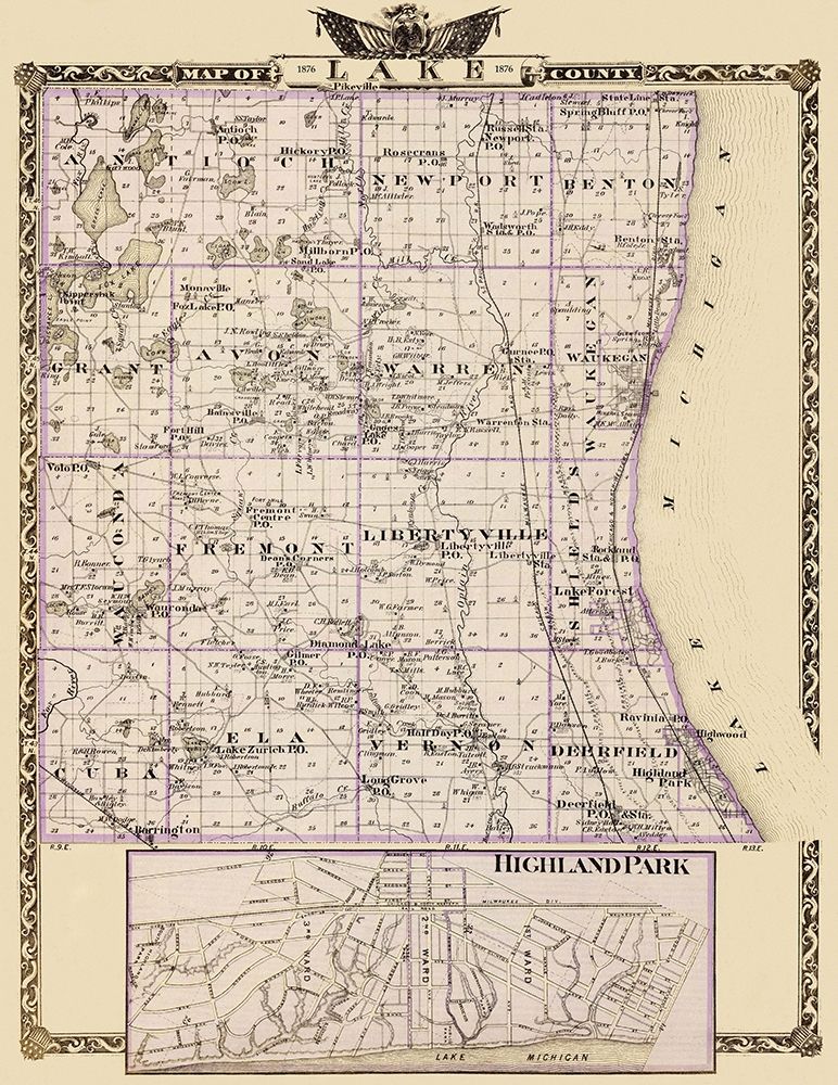 Lake Illinois Landowner - Warner 1876