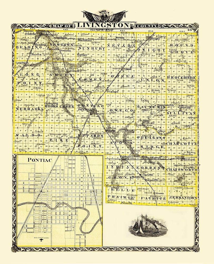Livingston Illinois - Warner 1870