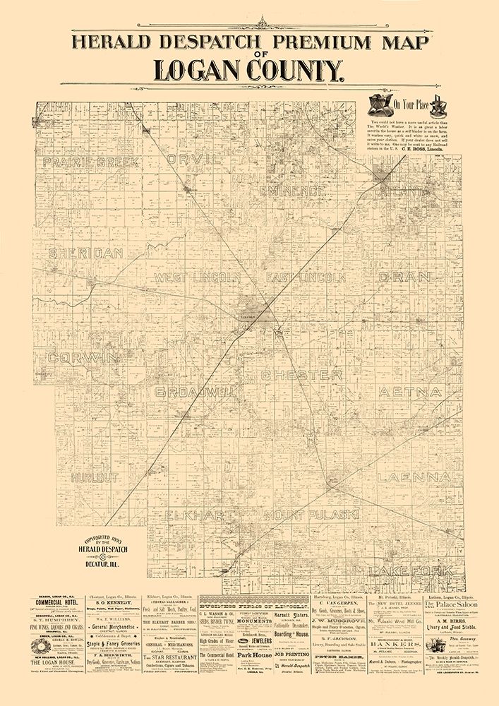 Logan County Illinois - Herald Despatch 1861