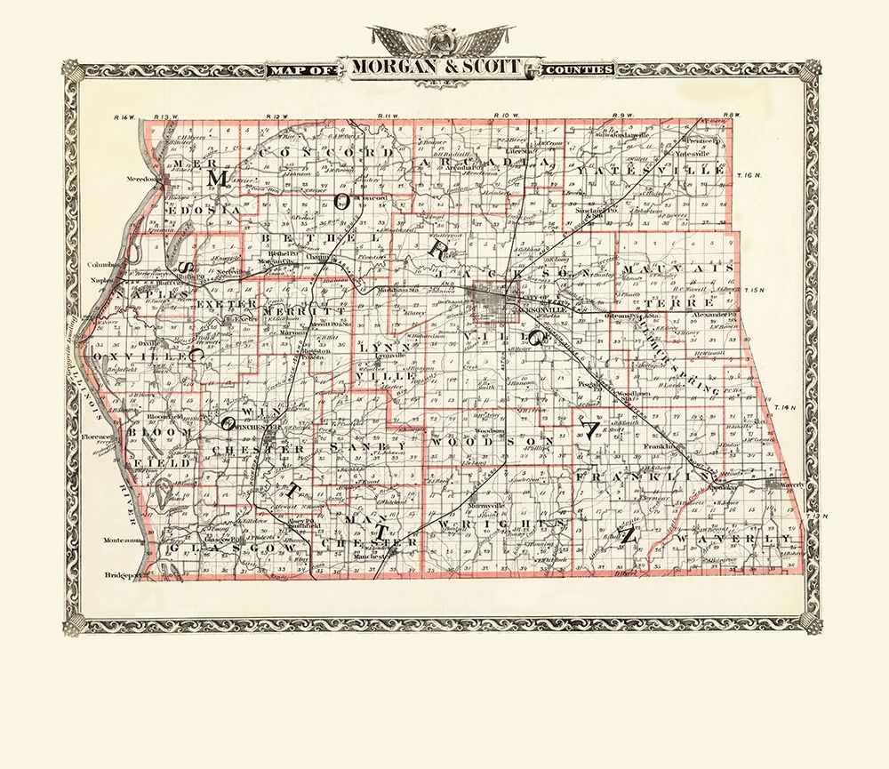 Morgan  Scott Illinois Landowner - Warner 1876