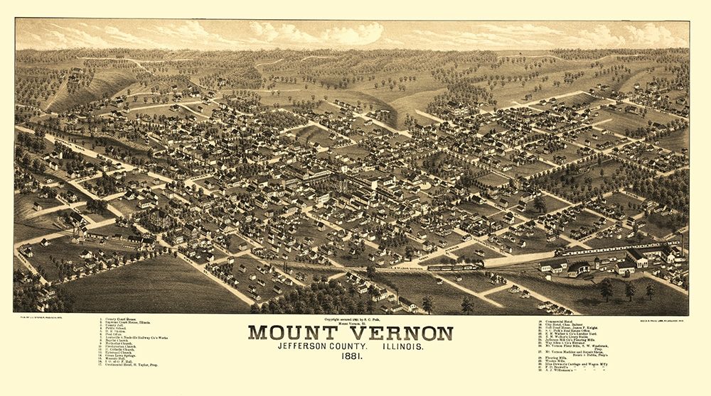 Mount Vernon Illinois - Polk 1881