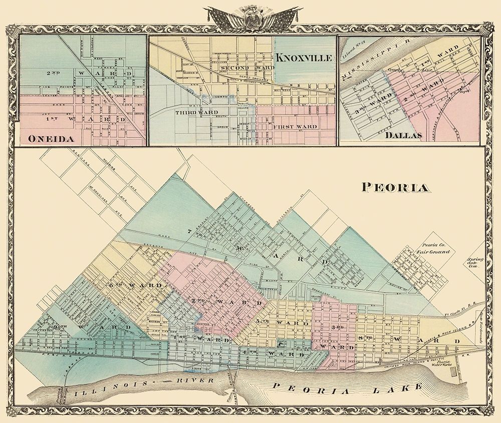 Peoria, Oneida, Knoxville, Dallas Illinois