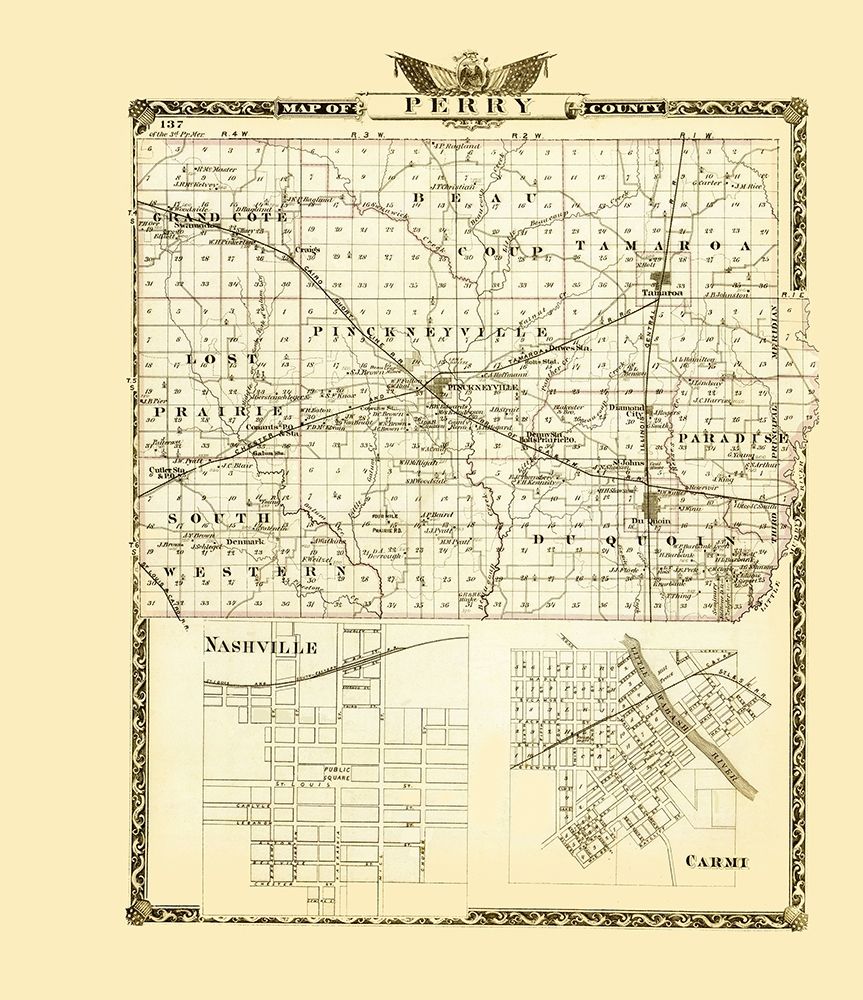 Perry Illinois Landowner - Warner 1876