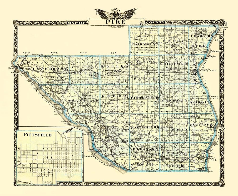 Pike Illinois Landowner - Warner 1870