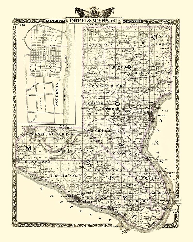 Pope  Massac Illinois - Warner 1870