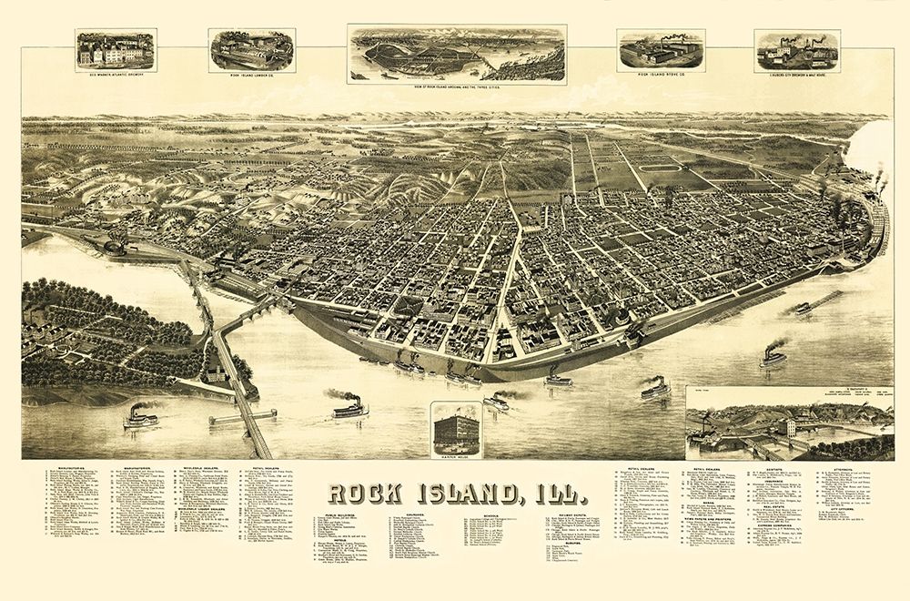 Rock Island Illinois - Wellge 1888