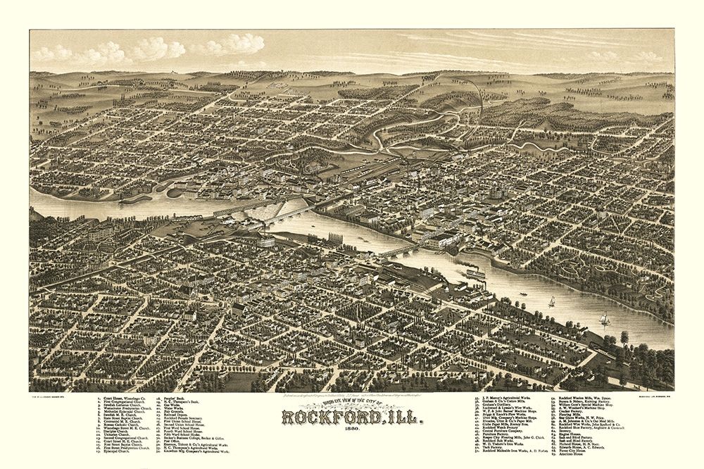 Rockford Illinois - Beck 1880