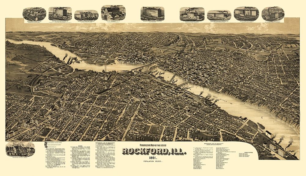 Rockford Illinois - Beck 1891