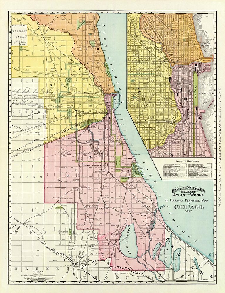 Chicago Illinois Railway Terminal - 1892