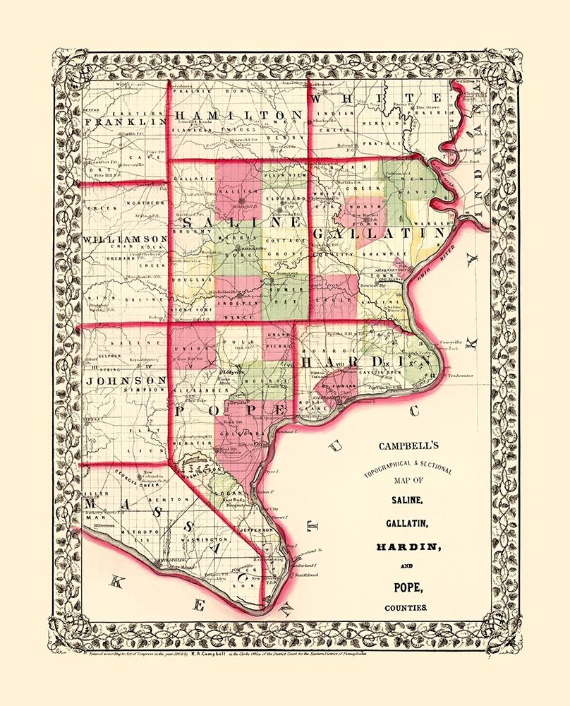 Saline  Gallatin  Pope  Hardin Illinois