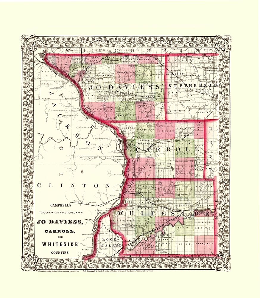 Whiteside  Jo Daviess  Carroll Illinois