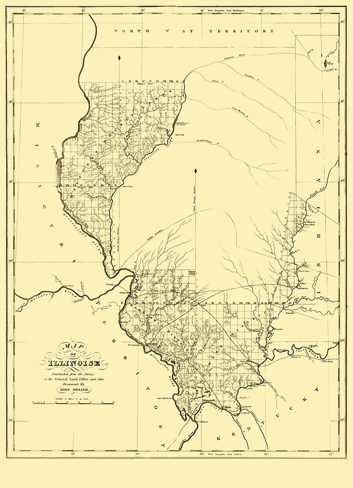 Illinois - Melish 1818