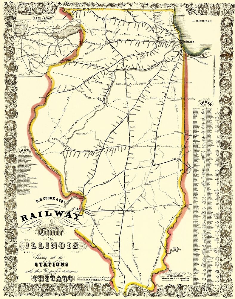 Illinois Railways - Cooke 1855