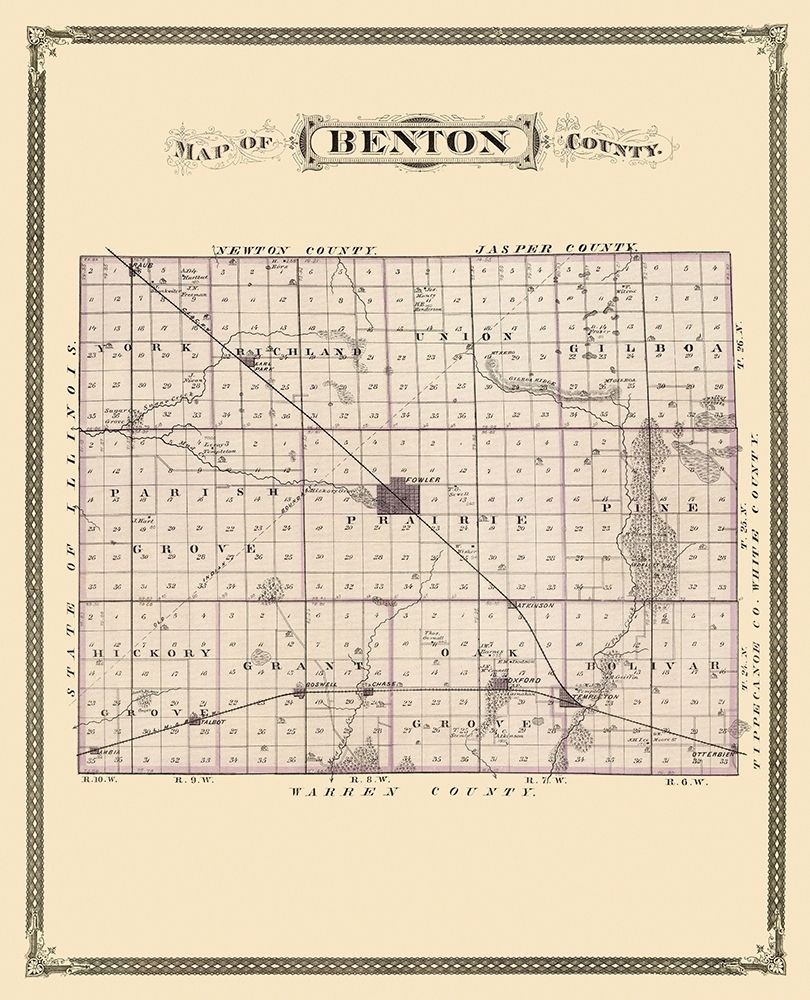 Benton Indiana - Andreas 1876