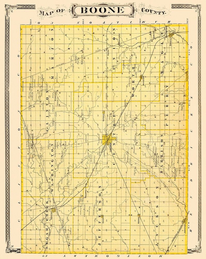 Boone Indiana - Andreas 1876