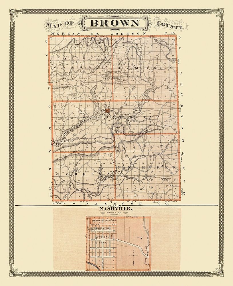 Brown Indiana Landowner - Andreas 1876