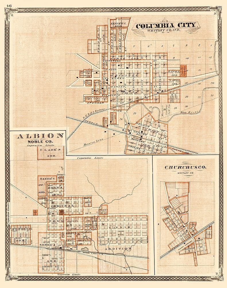 Columbus City, Abion, Churubusco Indiana