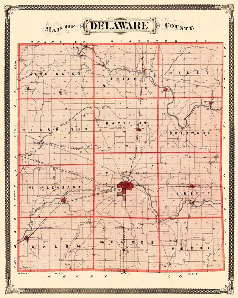 Delaware  Muncie Indiana - Andreas 1876