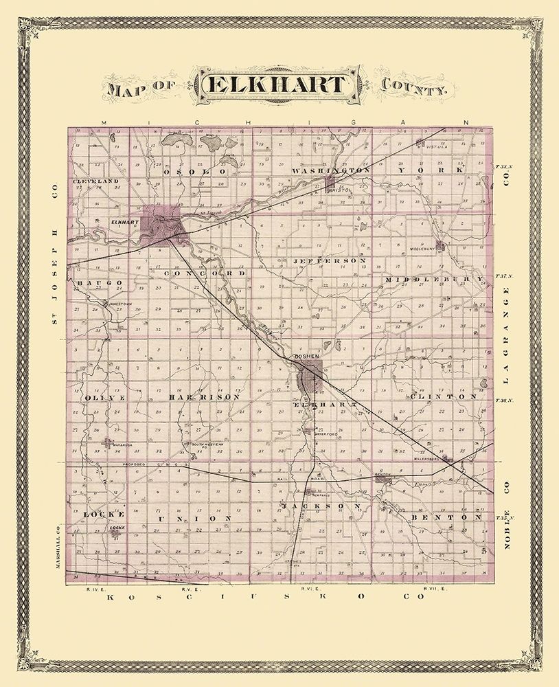 Elkhart Indiana Landowner - Andreas 1876