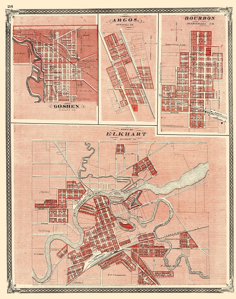 Elkhart, Goshen, Argos, Bourbon Indiana