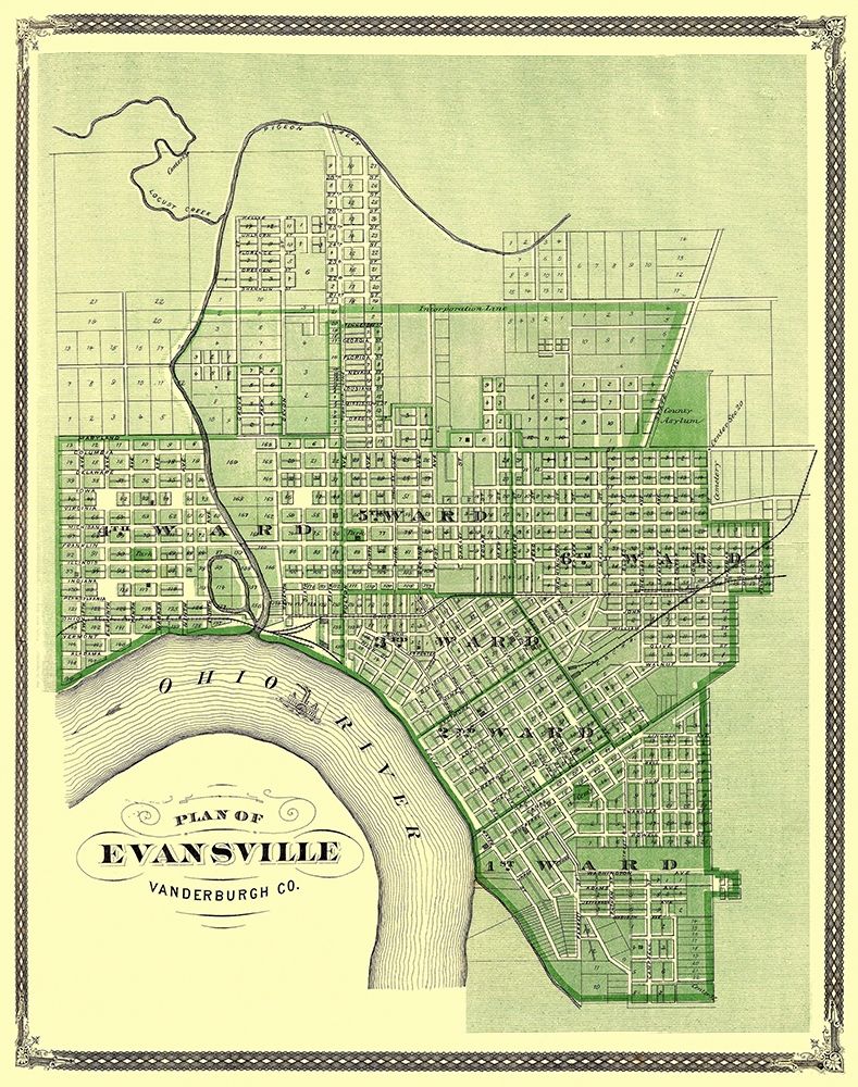Evansville Indiana - Baskin 1876