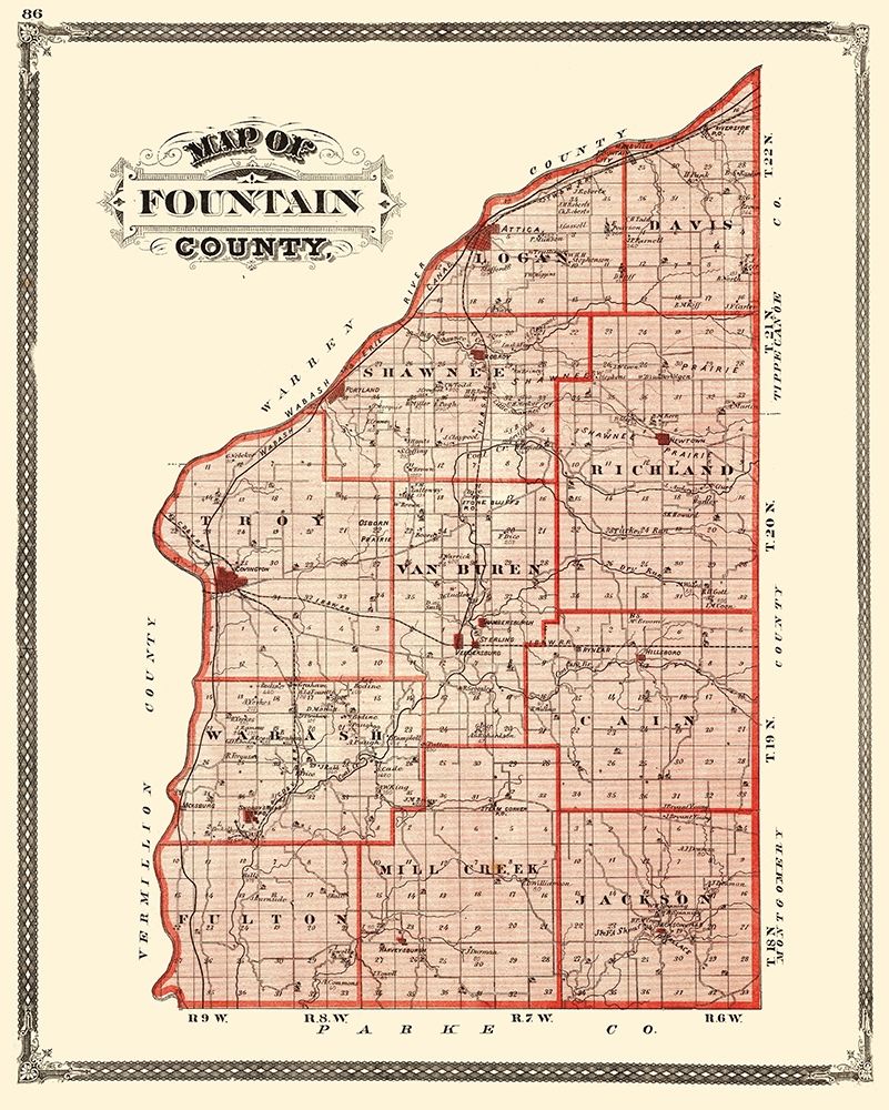 Fountain Indiana - Baskin 1876