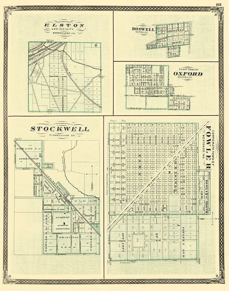 Fowler Indiana - Baskin 1876