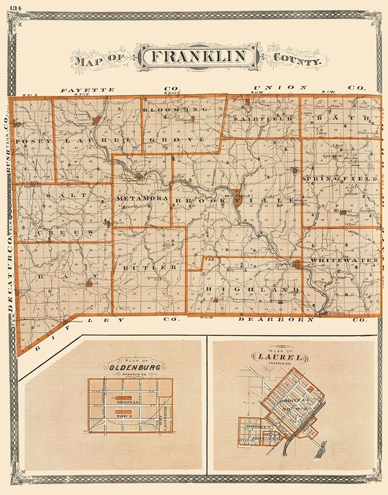 Franklin Indiana - Baskin 1876