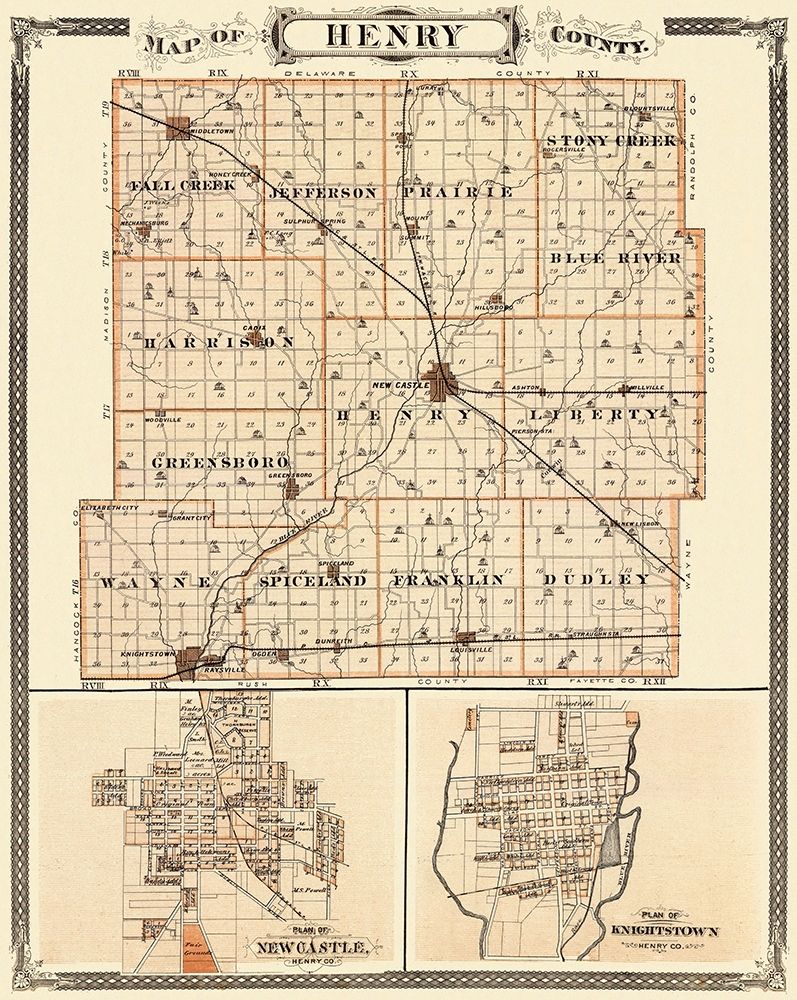 Henry Indiana Landowner - Andreas 1876