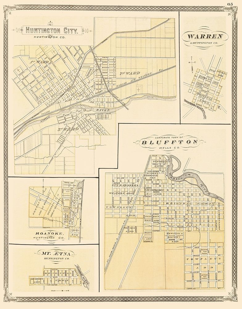 Huntington Indiana - Baskin 1876
