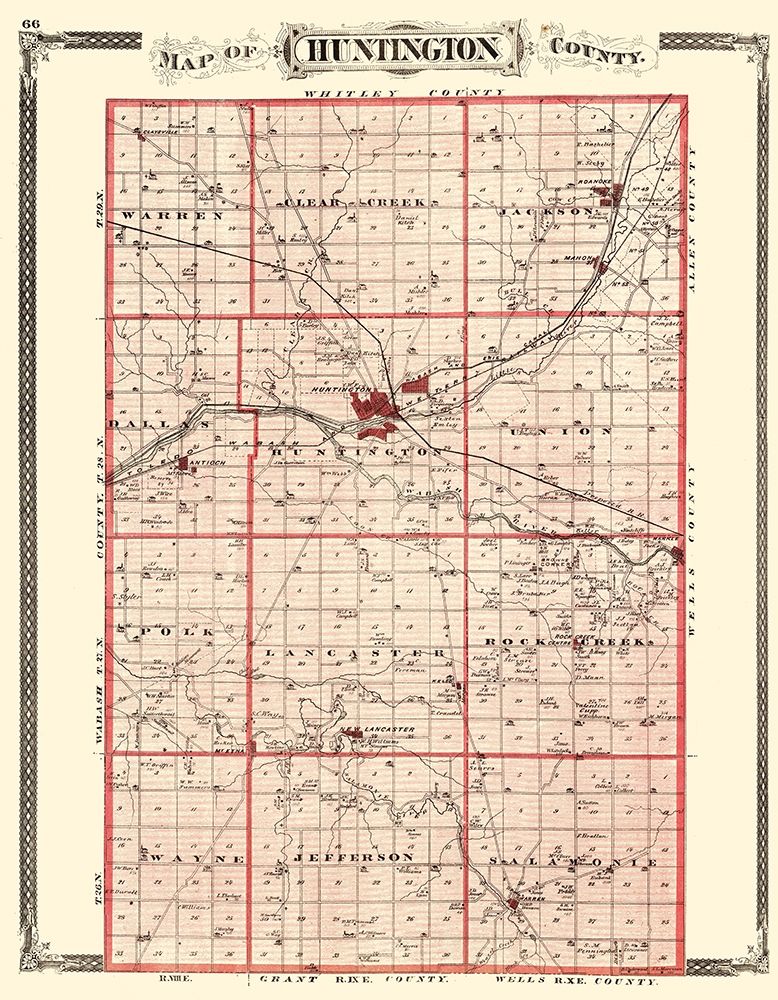 Huntington Indiana - Baskin 1876