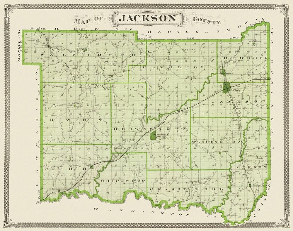 Jackson Indiana Landowner - Andreas 1876