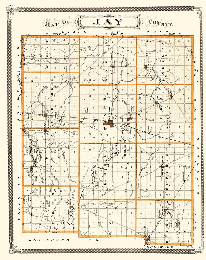 Jay Indiana Landowner - Baskin 1876
