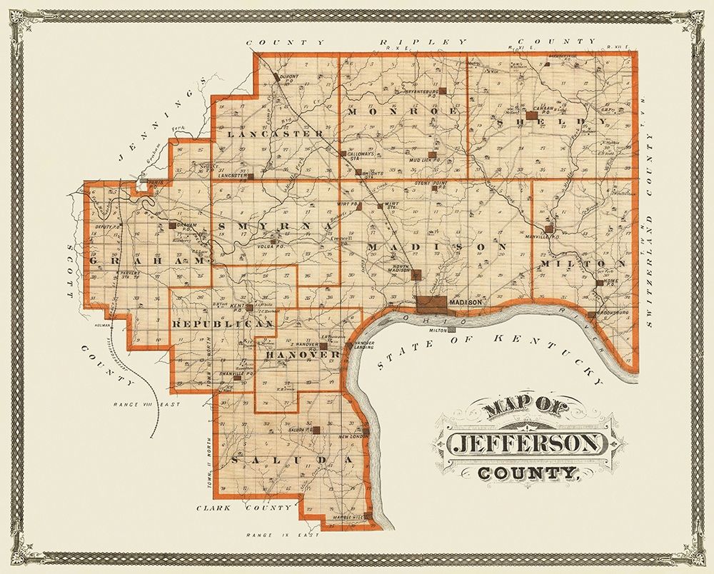Jefferson Indiana Landowner - Andreas 1876