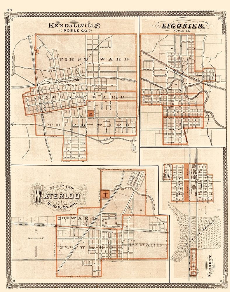 Kendallville, Ligonier, Waterloo, Garrett Indiana