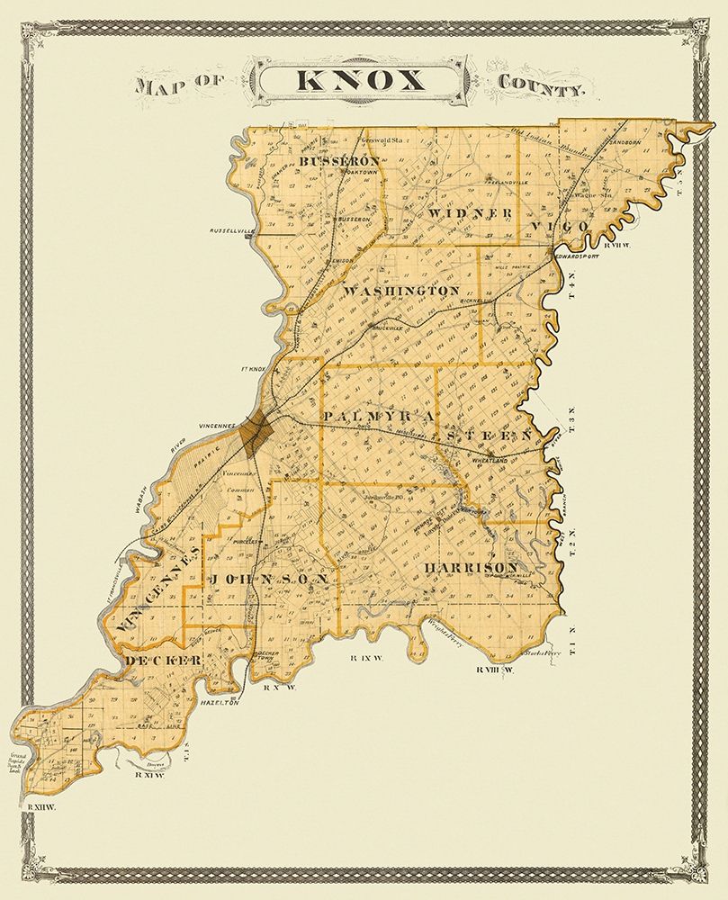 Knox Indiana Landowner - Andreas 1876