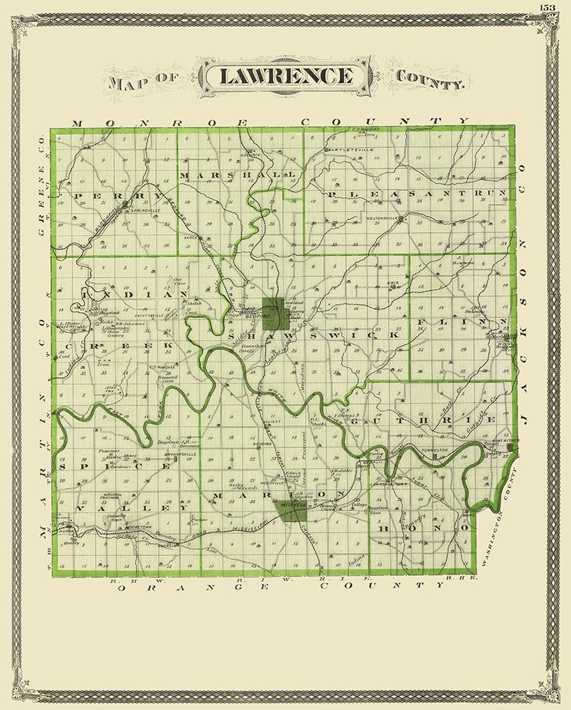Lawrence Indiana - Baskin 1876
