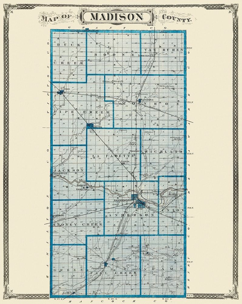Madison Indiana Landowner - Andreas 1876