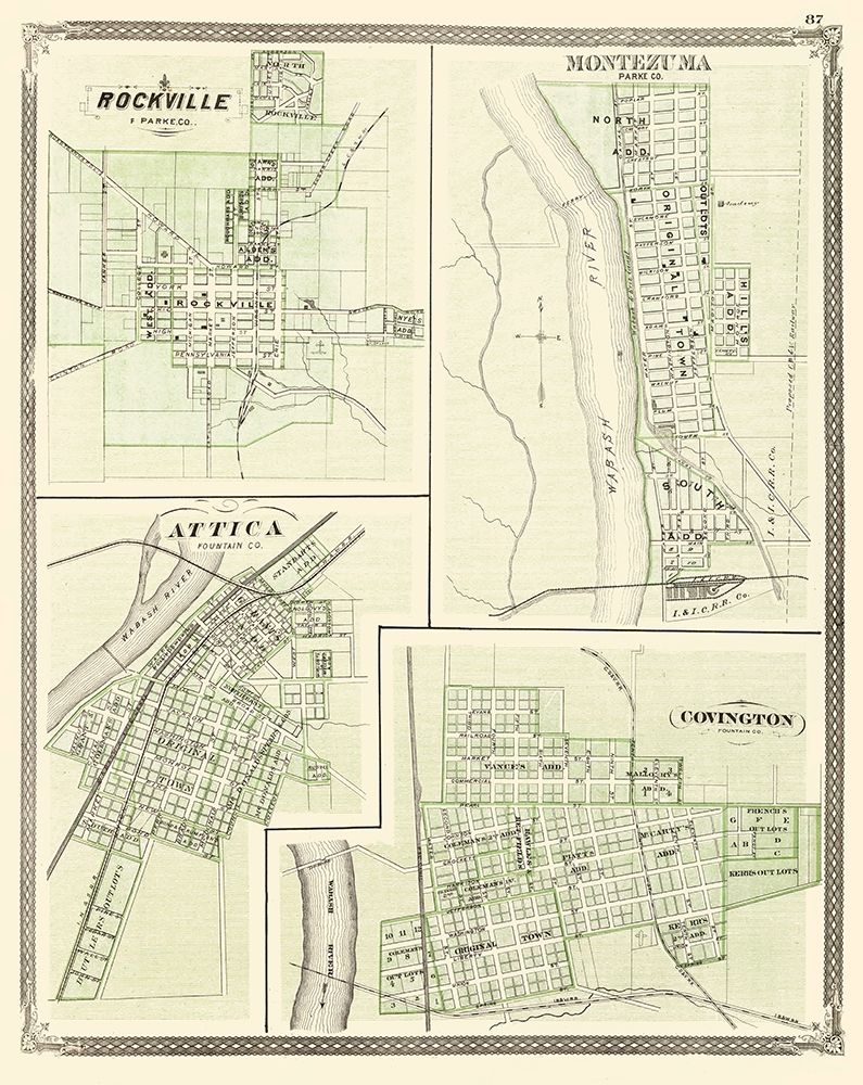 Rockville, Montezuma, Attica, Covington Indiana