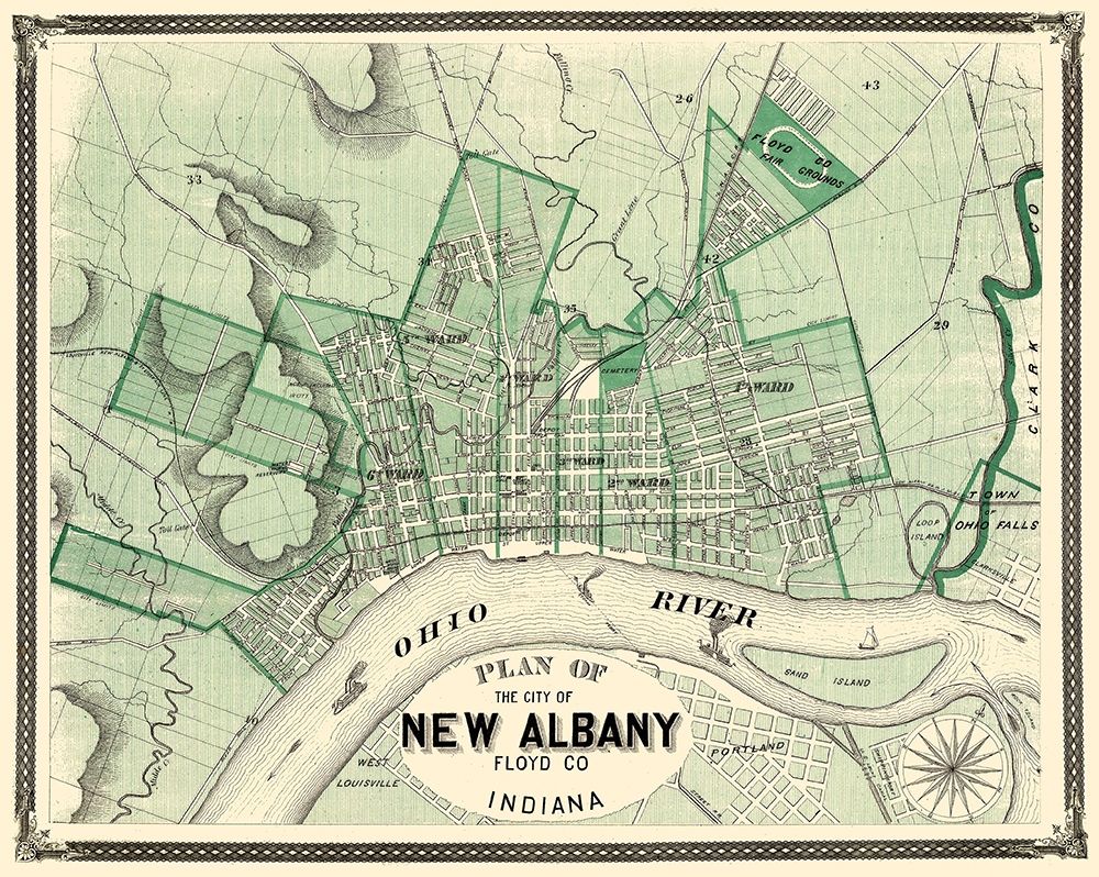 New Albany Indiana - Baskin 1876