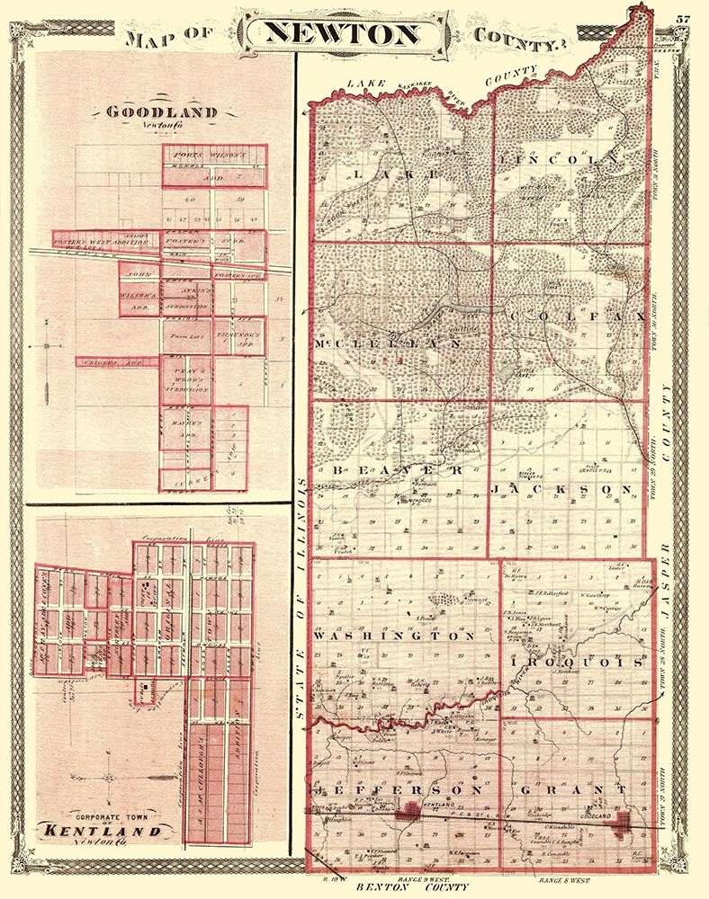 Newton Indiana - Baskin 1876