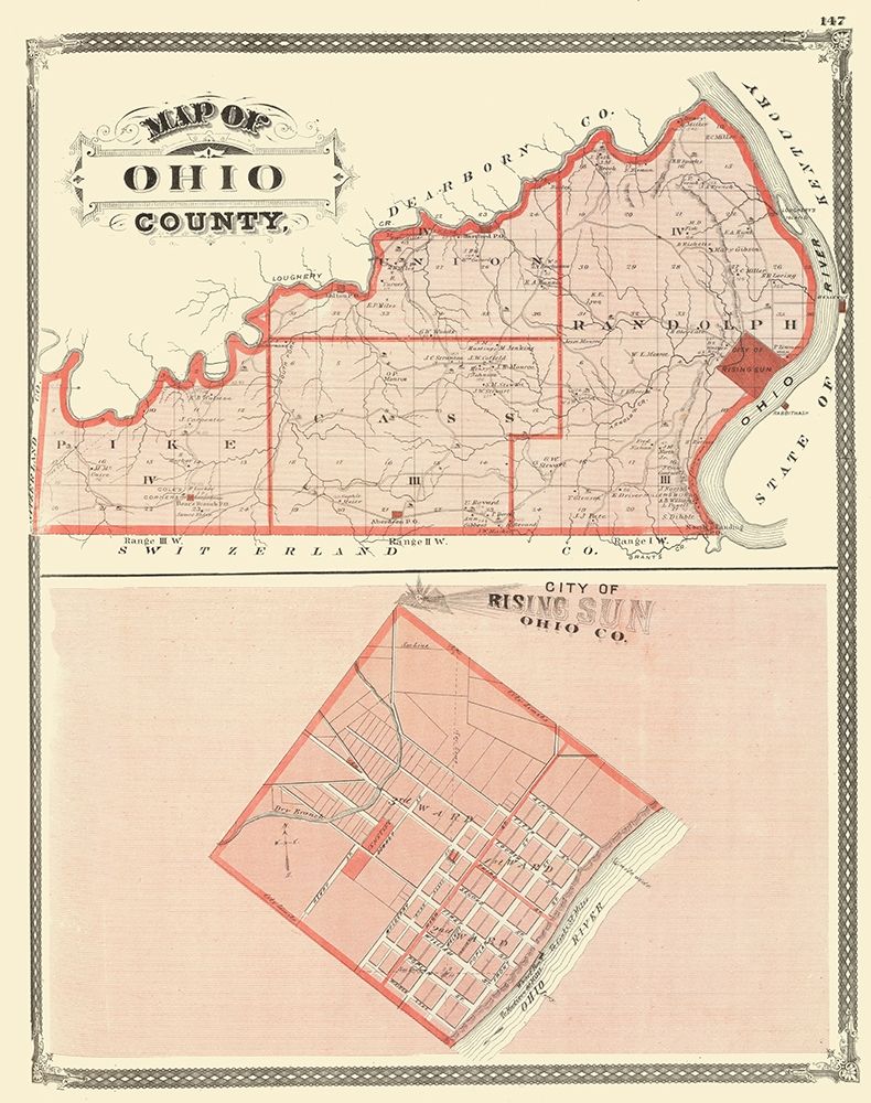 Ohio Indiana - Baskin 1876