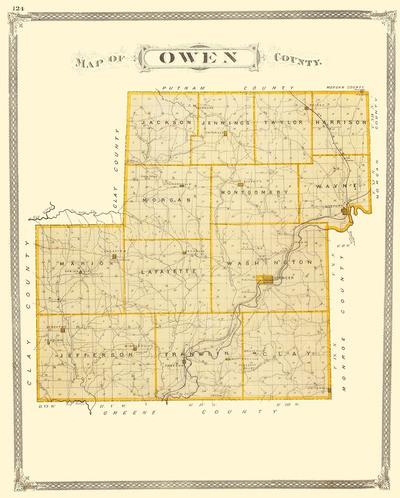 Owen Indiana - Baskin 1876