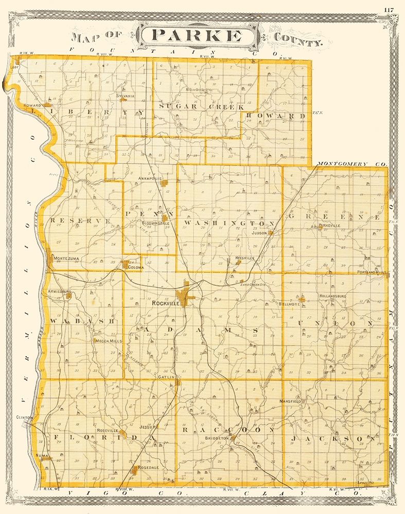 Parke Indiana - Baskin 1876
