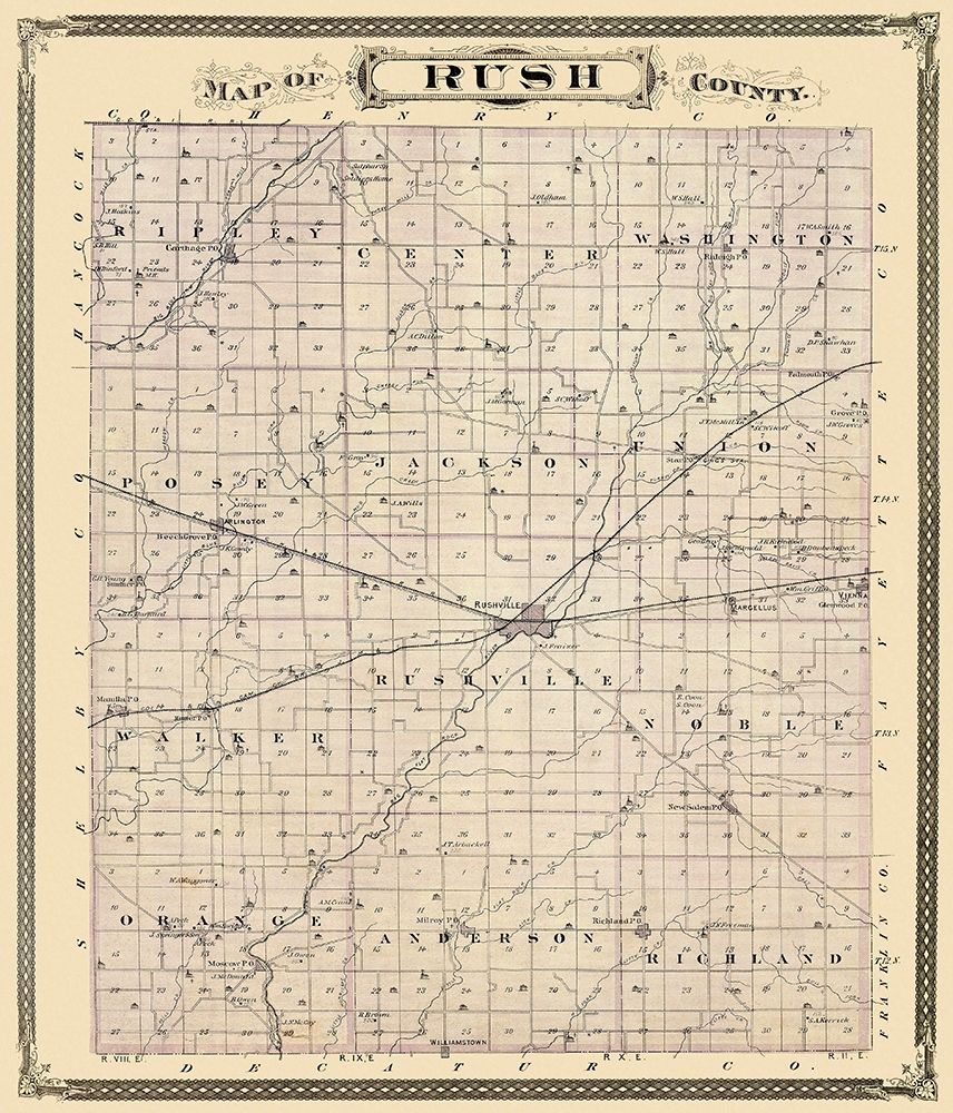Rush Indiana Landowner - Andreas 1876
