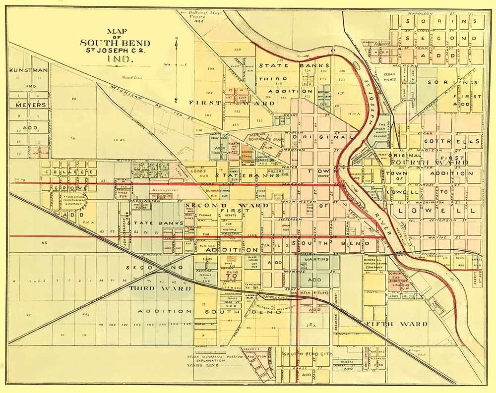 South Bend Indiana - Higgins 1875