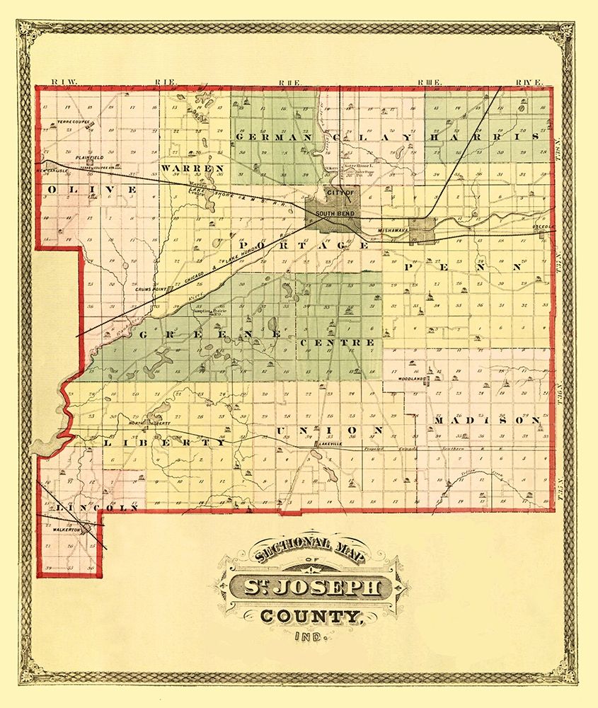 St Joseph Indiana - Higgins 1875