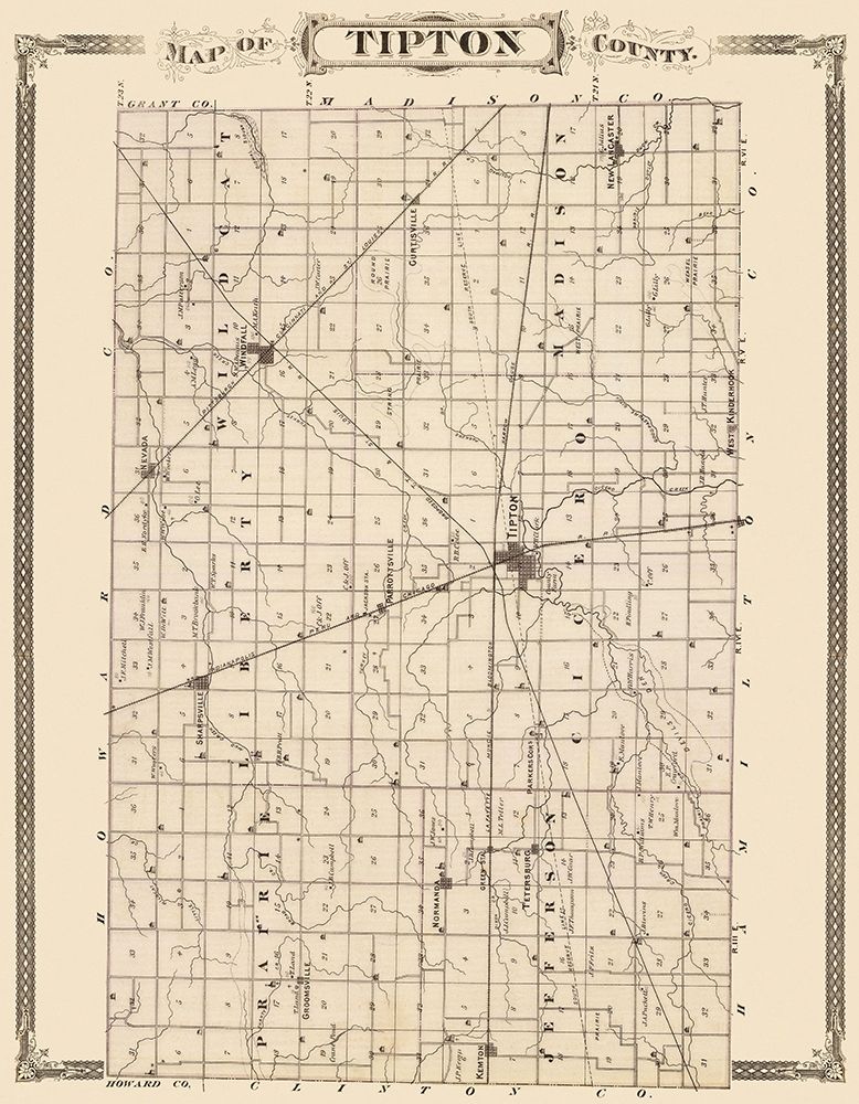 Tipton Indiana Landowner - Andreas 1876