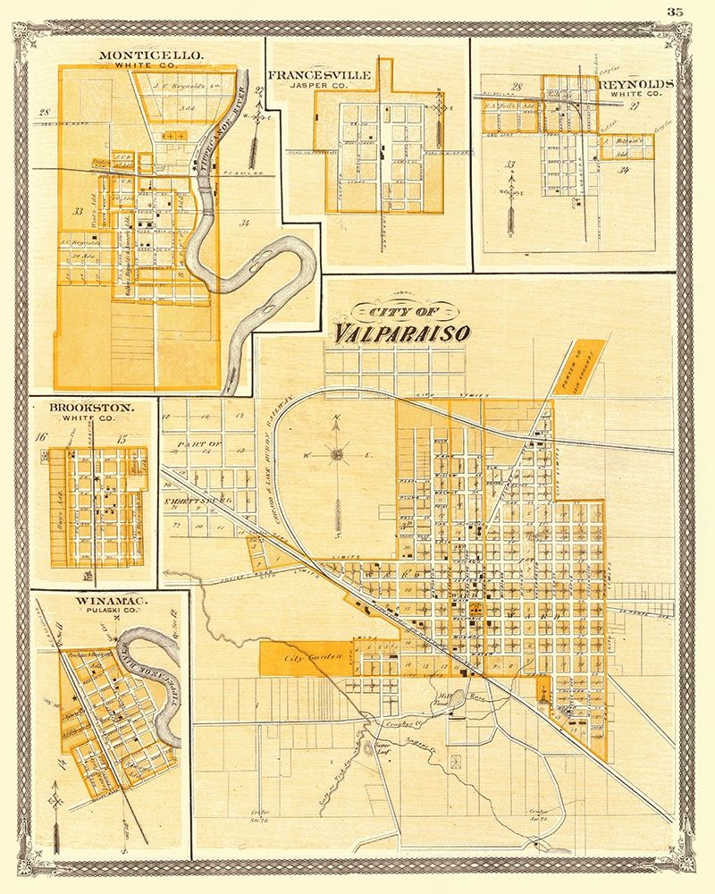Valparaiso Indiana - Baskin 1876